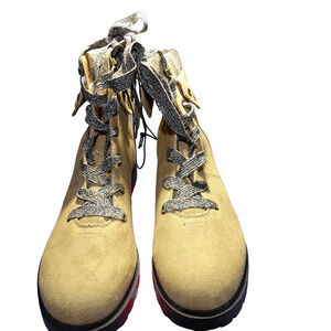 Jelly POP Tania Natural Suede Hiking Boots Casual Boots Women's Size 11 M - New